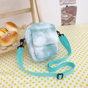 Canvas Bag Women's Shoulder Diagonal Bag With Zipper For Phone Ins