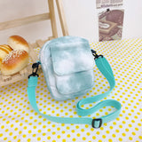 Canvas Bag Women's Shoulder Diagonal Bag With Zipper For Phone Ins