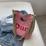 Women's Canvas Tote Bag Shoulder Crossbody Purse Handbag