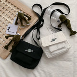 Harajuku Student Street Canvas Messenger Bag