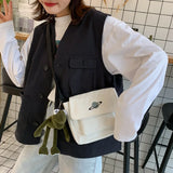 Harajuku Student Street Canvas Messenger Bag