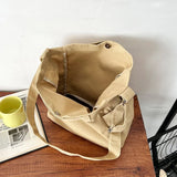 Canvas Bags for Women Handbag Ladies Shoulder Bag Large Capacity Solid Shopper