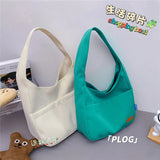 Canvas Shoulder Bag Women's Handbag Big Capacity Totes