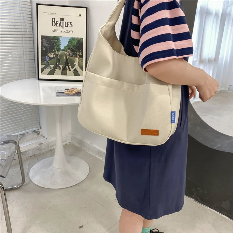 Canvas Shoulder Bag Women's Handbag Big Capacity Totes