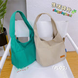 Canvas Shoulder Bag Women's Handbag Big Capacity Totes