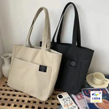 Women Shoulder Bag Canvas School Big Capacity Handbag Eco Reusable Tote Bag