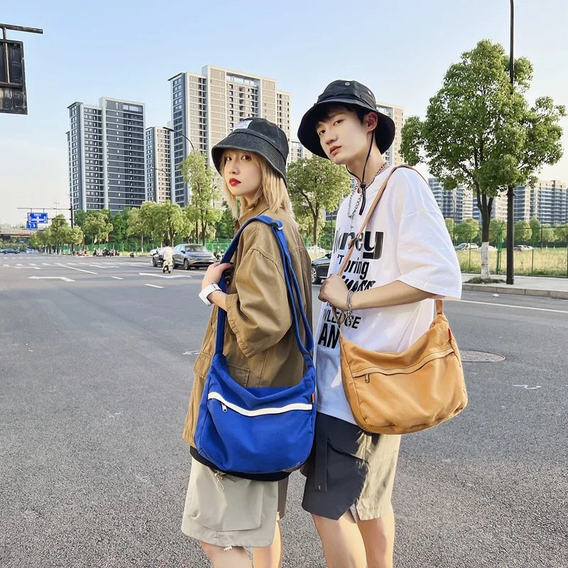Canvas Bags for Women Vintage Handbags Casual Shoulder Crossbody Bag