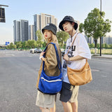 Vintage Canvas Crossbody Bag Eco Messenger Unisex Shopper Bag