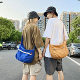 Vintage Canvas Crossbody Bag Eco Messenger Unisex Shopper Bag