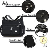 Canvas Crossbody Bag Women Casual Handbag Shoulder Nylon Lightweight Waterproof