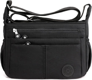 Canvas Shoulder Handbag for Women Crossbody Satchel Phone Bag