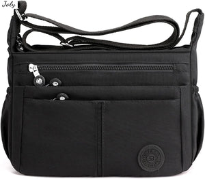 Canvas Shoulder Handbag for Women Crossbody Satchel Phone Bag