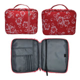Floral Pattern Bible Cover with Handle and Zippered Pocket
