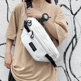 Canvas Casual Waist Bag Unisex Fanny Pack Hip Hop Banana Bags