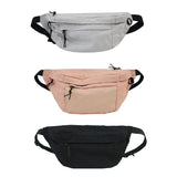 Canvas Casual Fanny Waist Bag Unisex Solid Chest Phone Pouch Travel