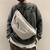 Canvas Casual Fanny Waist Bag Unisex Solid Chest Phone Pouch Travel