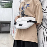 Canvas Casual Waist Bag Unisex Fanny Pack Hip Hop Banana Bags for Women