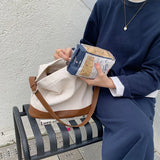 Canvas Women's Shoulder Bag Shopper Messenger Crossbody Handbags