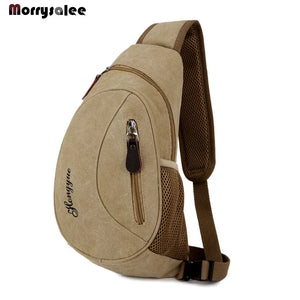 Canvas Chest Bag Cross Body Shoulder Bag Men's Bags Outdoor Sports Casual