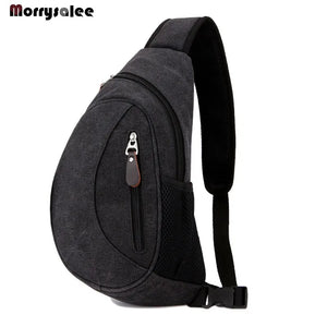 Canvas Chest Bag Cross Body Shoulder Bag Men's Bags Outdoor Sports Casual