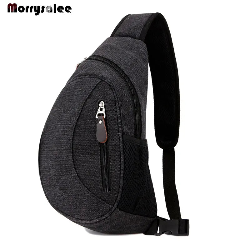 Canvas Chest Bag Cross Body Shoulder Bag Men's Bags Outdoor Sports Casual