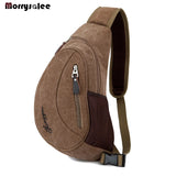 Canvas Chest Bag Cross Body Shoulder Bag Men's Bags Outdoor Sports Casual