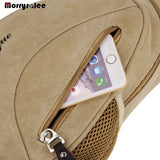 Canvas Chest Bag Cross Body Shoulder Bag Men's Bags Outdoor Sports Casual
