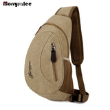 Canvas Chest Bag Cross Body Shoulder Bag Men's Bags Outdoor Sports Casual