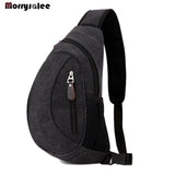 Canvas Chest Bag Cross Body Shoulder Bag Men's Bags Outdoor Sports Casual