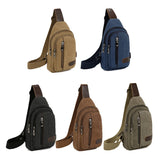 Canvas Chest Bag For Men Summer Travel Shoulder Bags Male Fanny Waist Pack