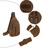 Canvas Chest Bag For Men Summer Travel Shoulder Bags Male Fanny Waist Pack