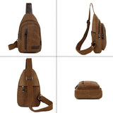 Canvas Chest Bag For Men Summer Travel Shoulder Bags Male Fanny Waist Pack