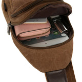 Canvas Chest Bag For Men Summer Travel Shoulder Bags Male Fanny Waist Pack