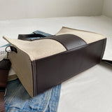 Canvas Classic Style Female Single Shoulder Tote Handbag