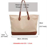 Canvas College Student Bag For Women Large-capacity Lady Shoulder Bag