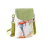 Canvas Print Women's Coin Purse Mini Wallet Handbag Small Phone Pouch for Girls