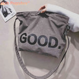 Canvas Commute Bag Large Capacity Soft Crossbody Bags for Vacation