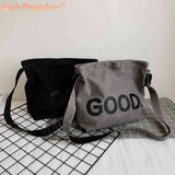 Canvas Commute Bag Large Capacity Soft Crossbody Bags for Vacation