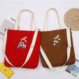 Canvas Corduroy Crossbody Shoulder Bags for Women's Purses