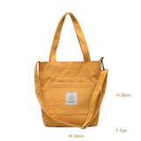 Canvas Corduroy Crossbody Shoulder for Women Purses Handbags