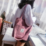 Canvas Corduroy Crossbody Shoulder for Women Purses Handbags