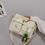 Canvas Cross Bag Youth Version Ladies Large Capacity Shoulder Bag