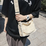 Canvas Cross Stitching Hobo Bag Women Crossbody Shoulder Bag