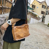 Canvas Cross Stitching Hobo Bag Women Crossbody Shoulder Bag