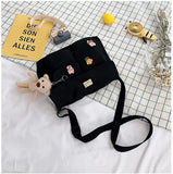 Canvas Crossbody Bag Large Capacity Messenger Bag Shoulder Bag
