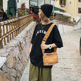 Vintage Canvas Crossbody Bag Soft Cloth Shoulder Bag