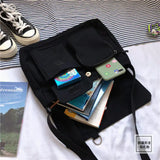 Canvas Crossbody Bag Youth Casual Version Ladies Large Capacity Shoulder Bag