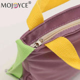 Canvas Crossbody Bags Cartoon Animal Prints Zipper Multipurpose for Ladies Girls