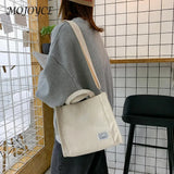 Canvas Crossbody Bags Small Solid Lady Shoulder Handbags Totes for Women