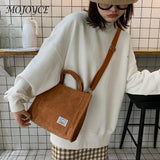 Canvas Crossbody Bags Small Solid Lady Shoulder Handbags Totes for Women